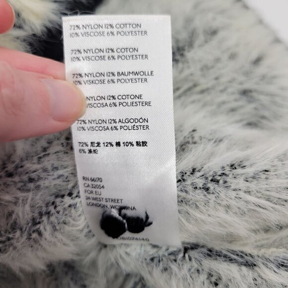 Anthropologie Women's Cindy Eyelash Half Zip Pullover Fuzzy Sweater Size S - Picture 14 of 15